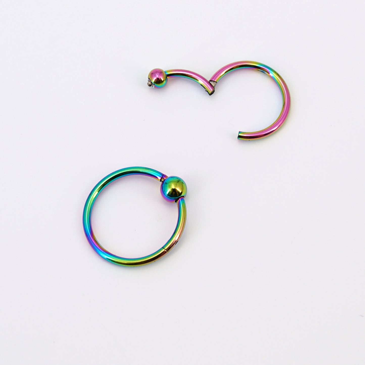 16G Surgical Steel Clicker Hoop, Daith Hoop