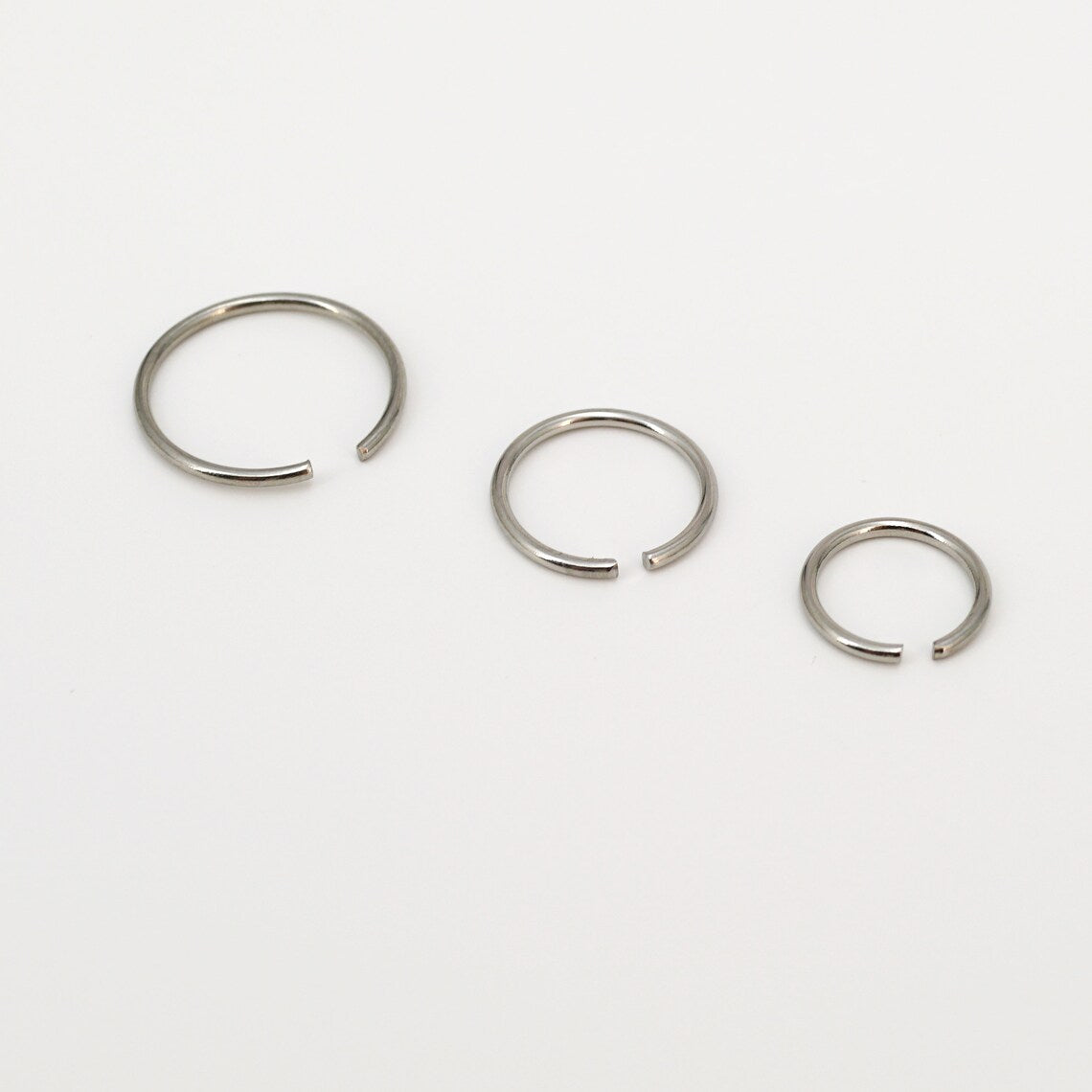 20G Simple Open Nose Ring, Ear Piercing Hoops