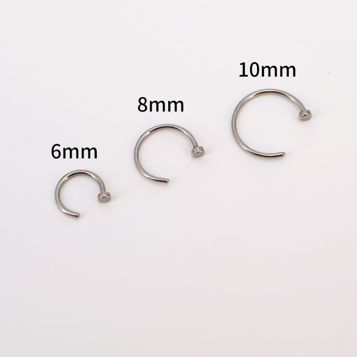 20G Open Nose Hoop, 316L Surgical Steel