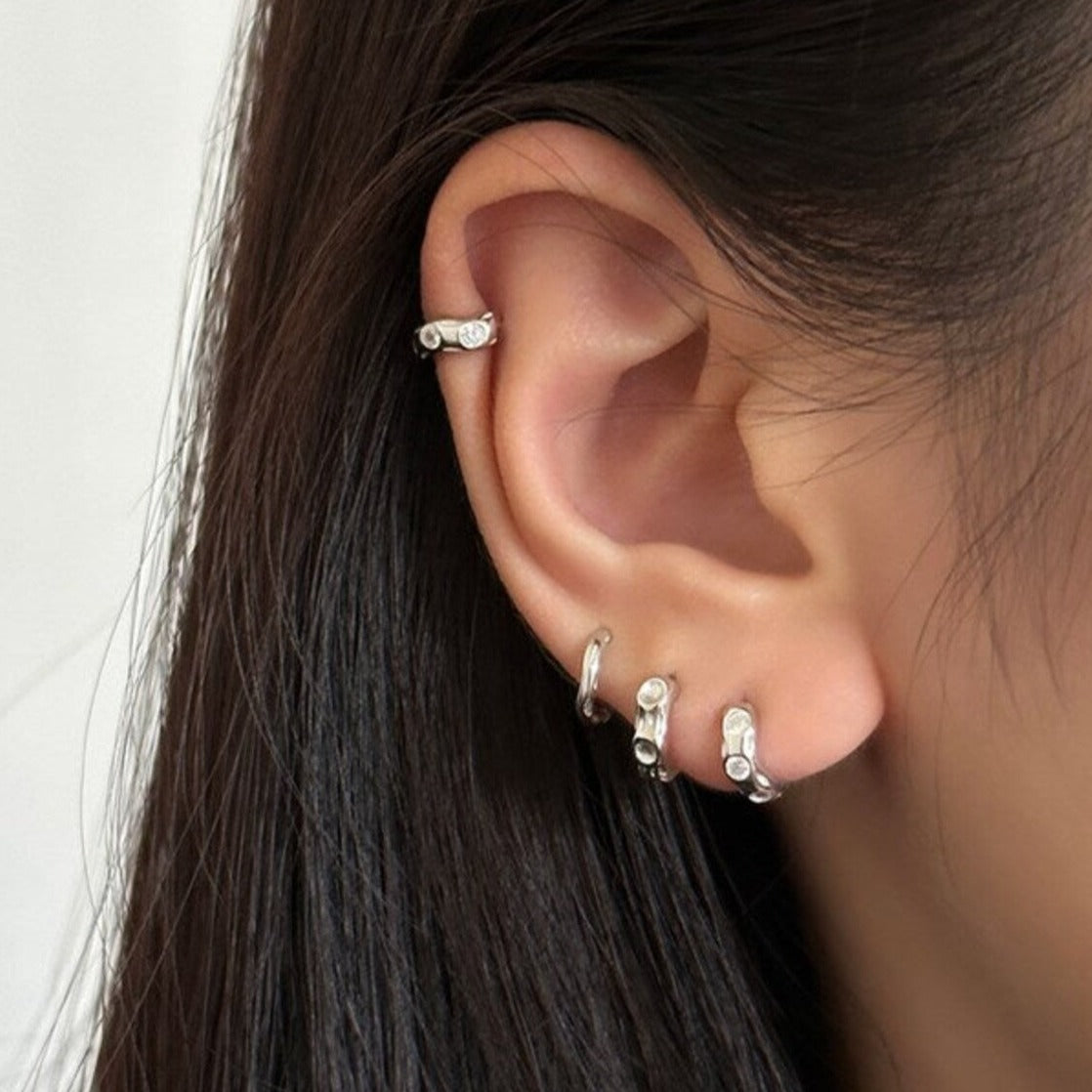 6mm Huggie Hoops, Tiny Hoop Earrings (A Pair)