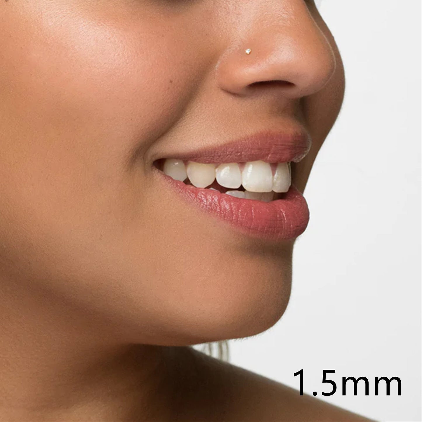 Tiny Diamond Nose Stud, 1.5mm/2mm/2.5mm/3mm CZ Nose Ring