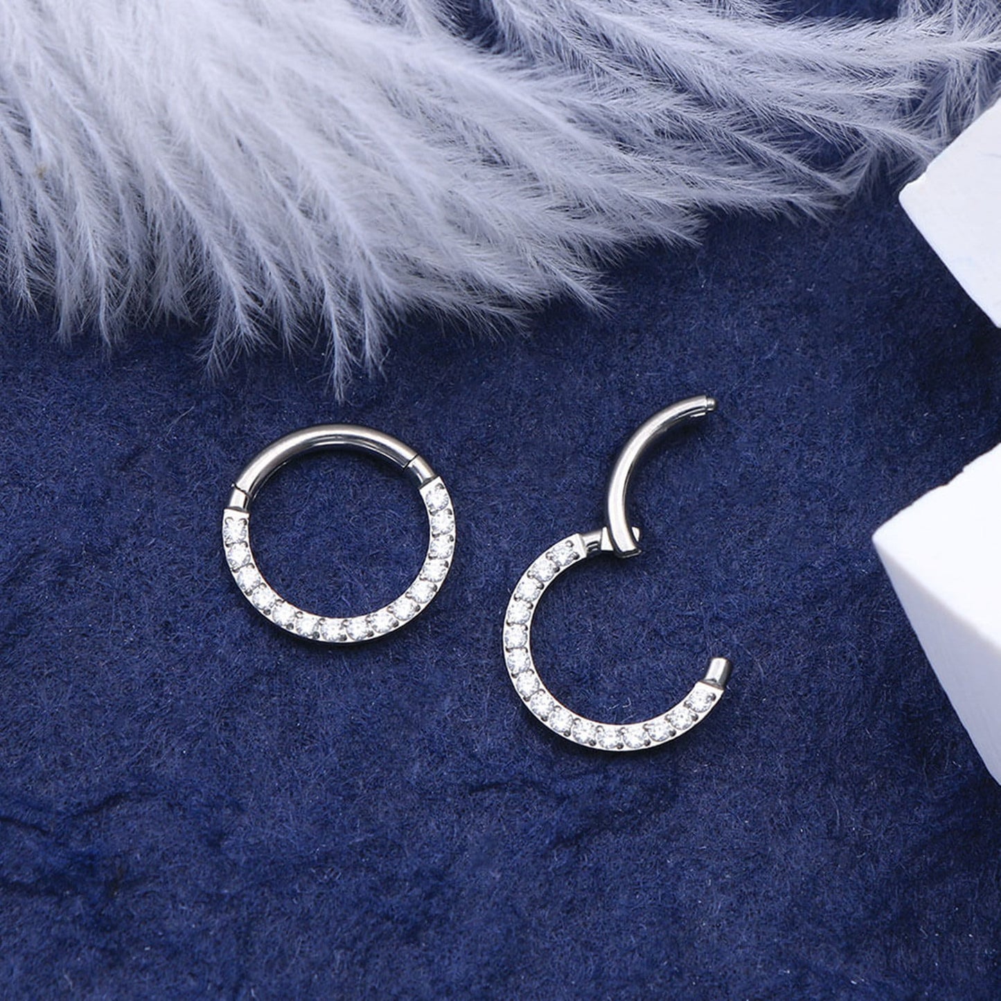 16G CZ Daith Earring Septum Ring Daith Jewelry