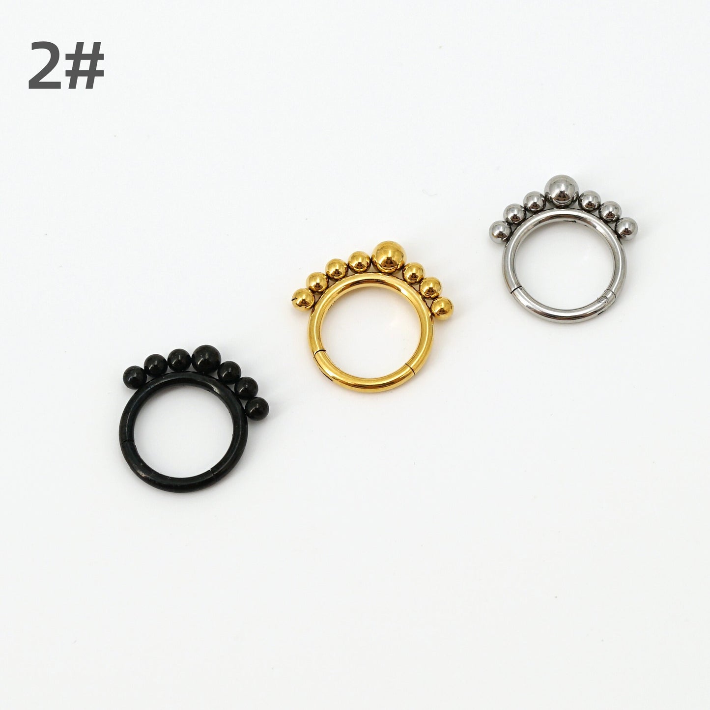 316L Surgical Steel Hinged Daith Hoop Septum Hoop