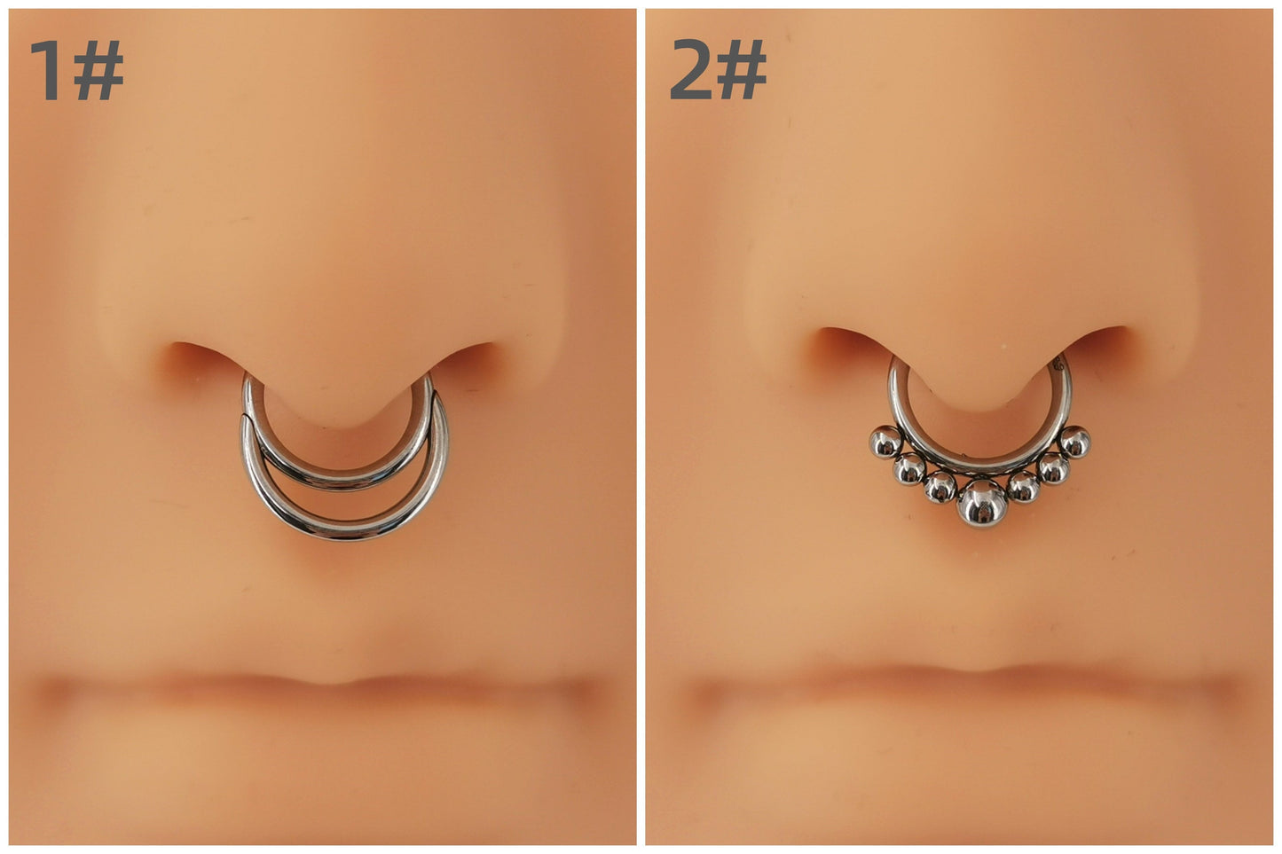 316L Surgical Steel Hinged Daith Hoop Septum Hoop