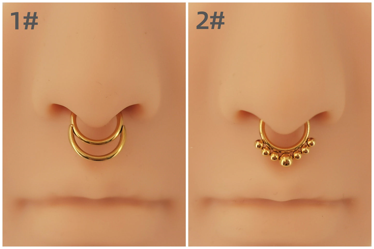 316L Surgical Steel Hinged Daith Hoop Septum Hoop