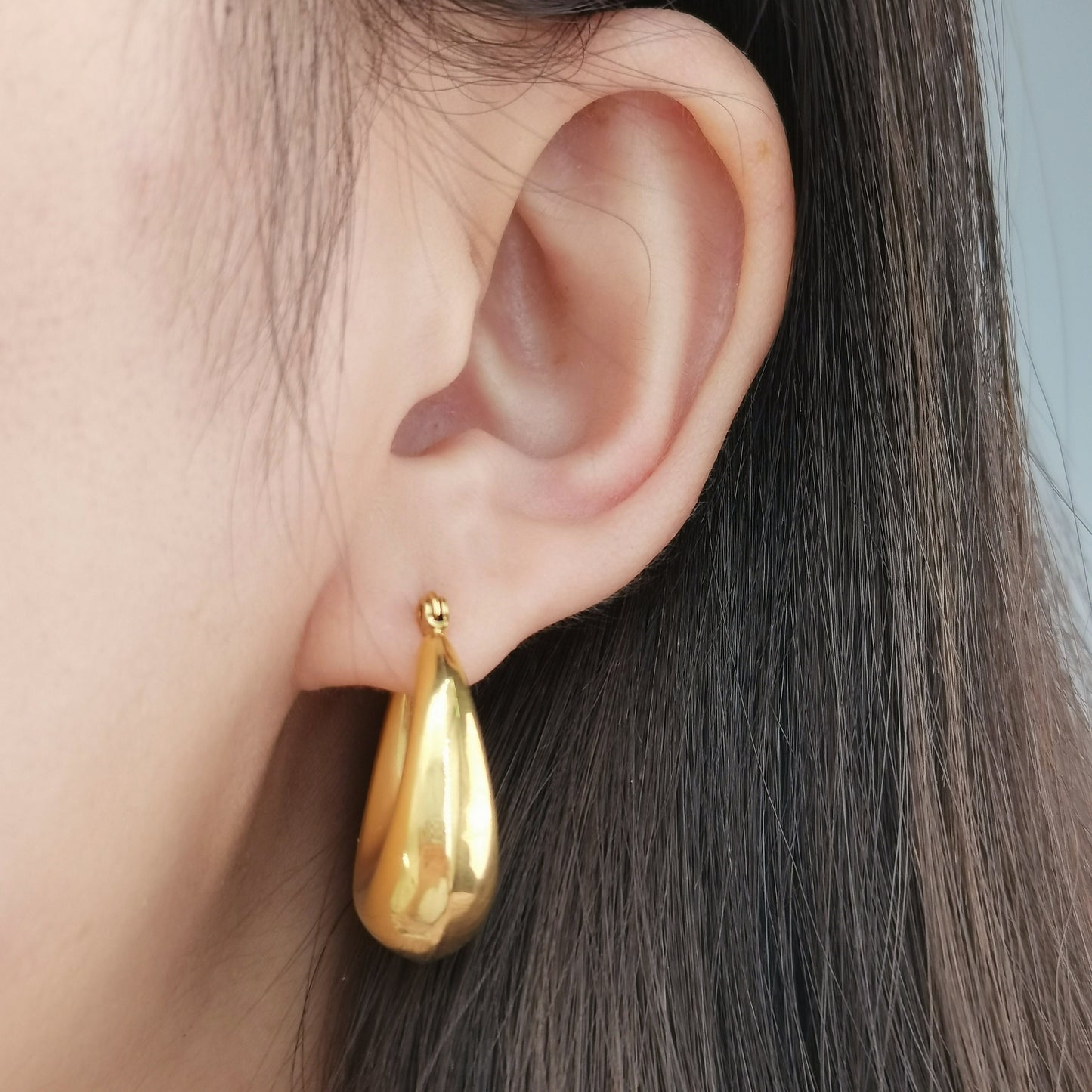 Statement Bold Chunky Thick Hoop Earrings