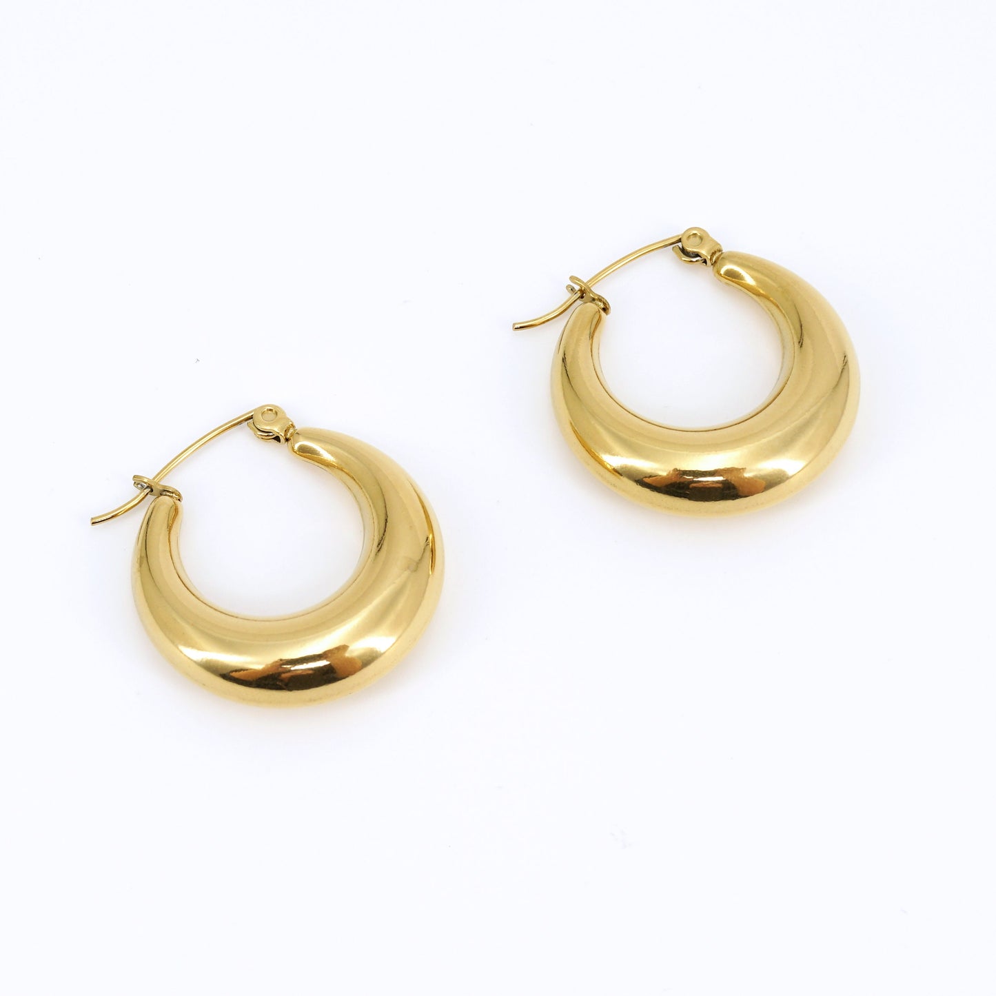 Statement Bold Chunky Thick Hoop Earrings