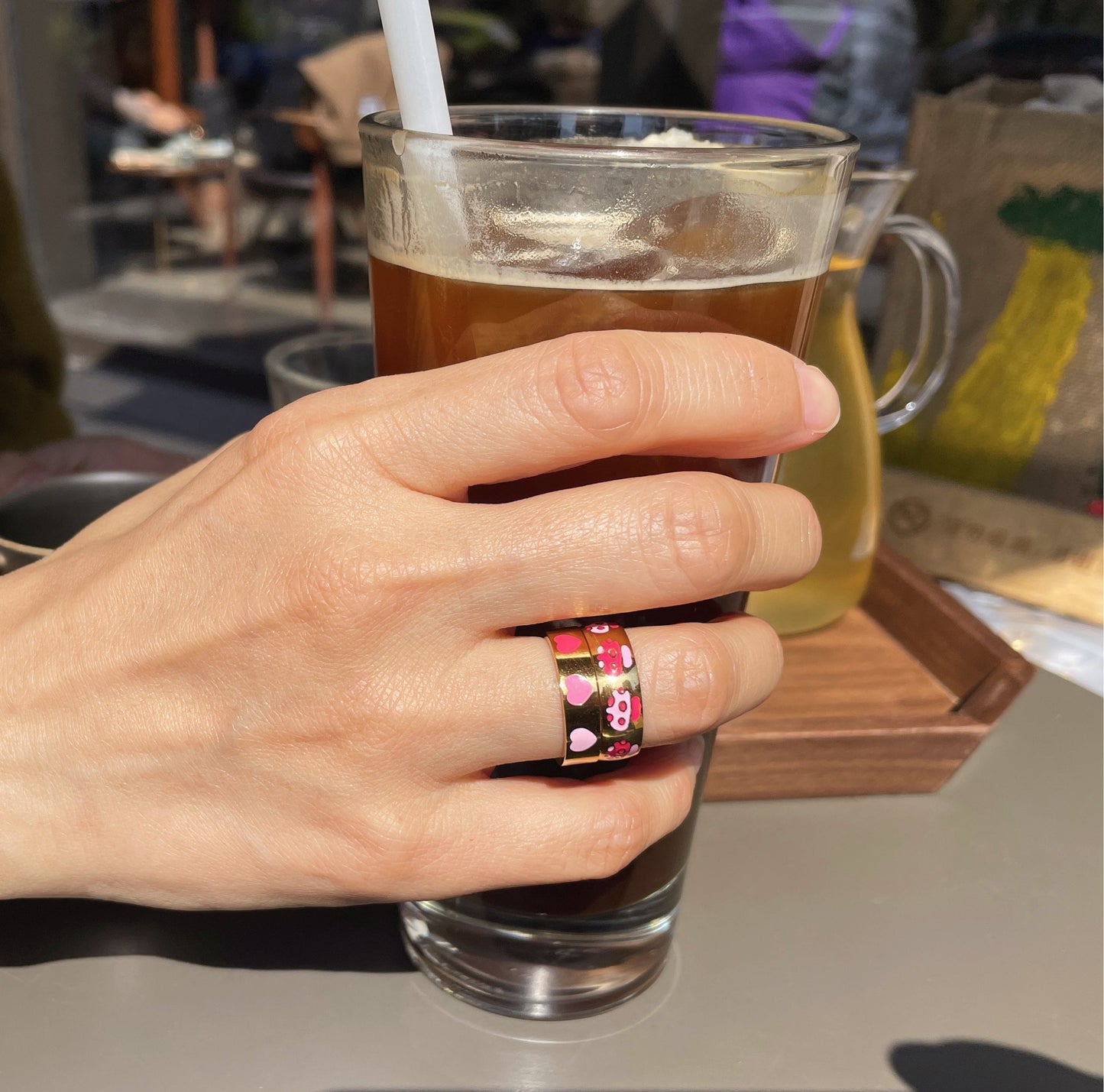 Rainbow Star/Heart/Flower Enamel Ring