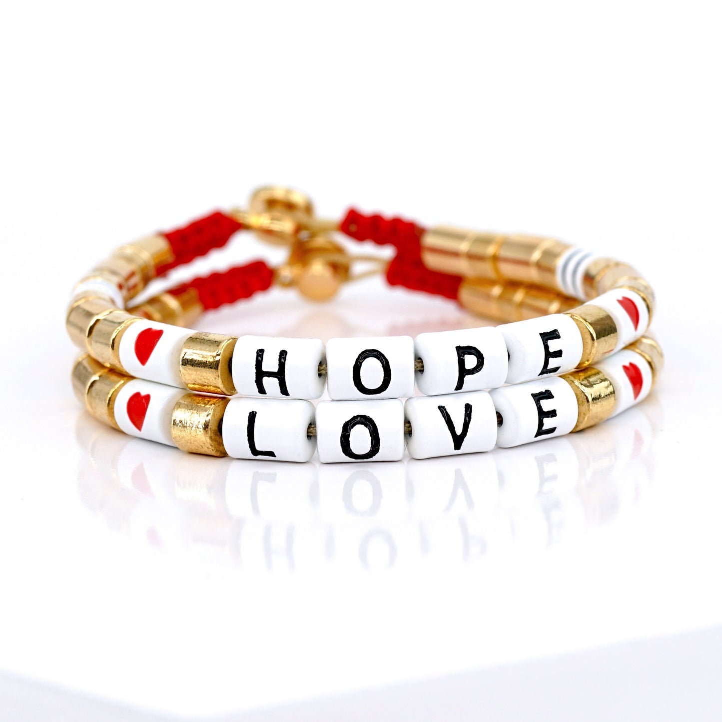 Custom Enamel Bead Bracelet, Friendship Bracelets