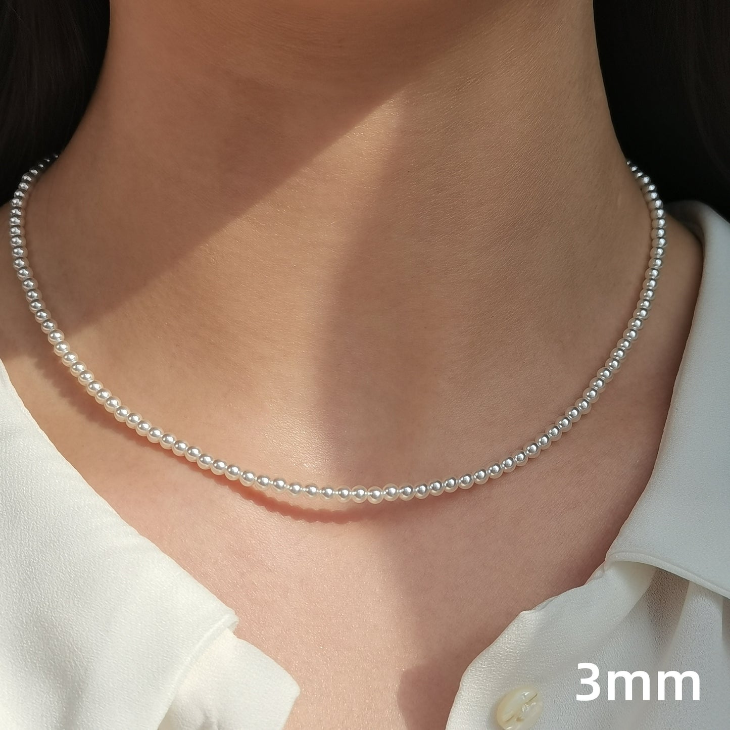 Classic Swarovski Crystal Pearl Necklace