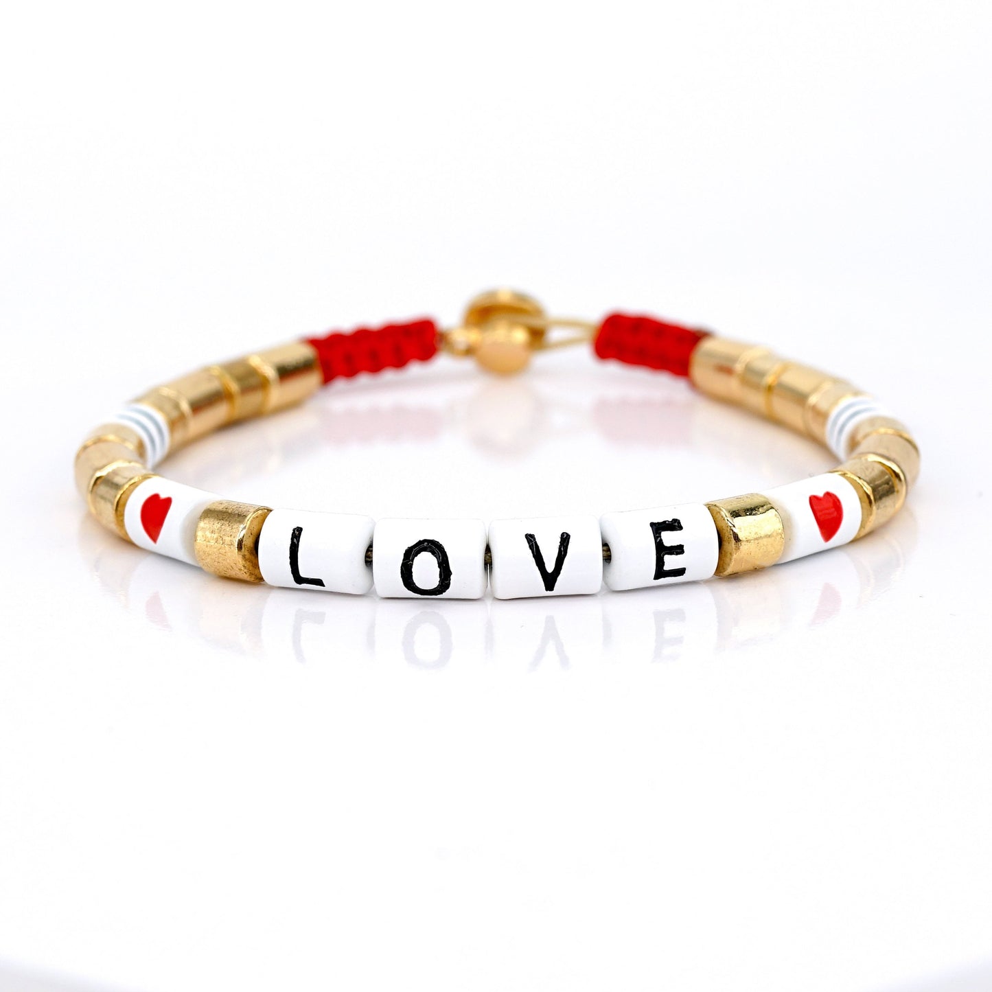 Custom Enamel Bead Bracelet, Friendship Bracelets